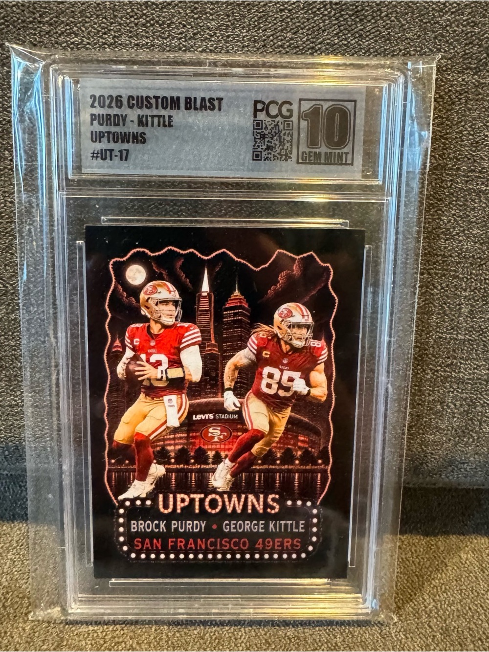 Purdy - Kittle - 2026 Custom Blast Uptowns #UT-17 PCG 10 Gem Mint